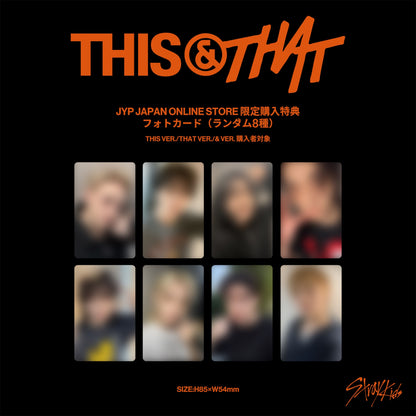 Stray Kids Mini Album "THIS & THAT" [THIS VER./THAT VER.] 2バージョンセット