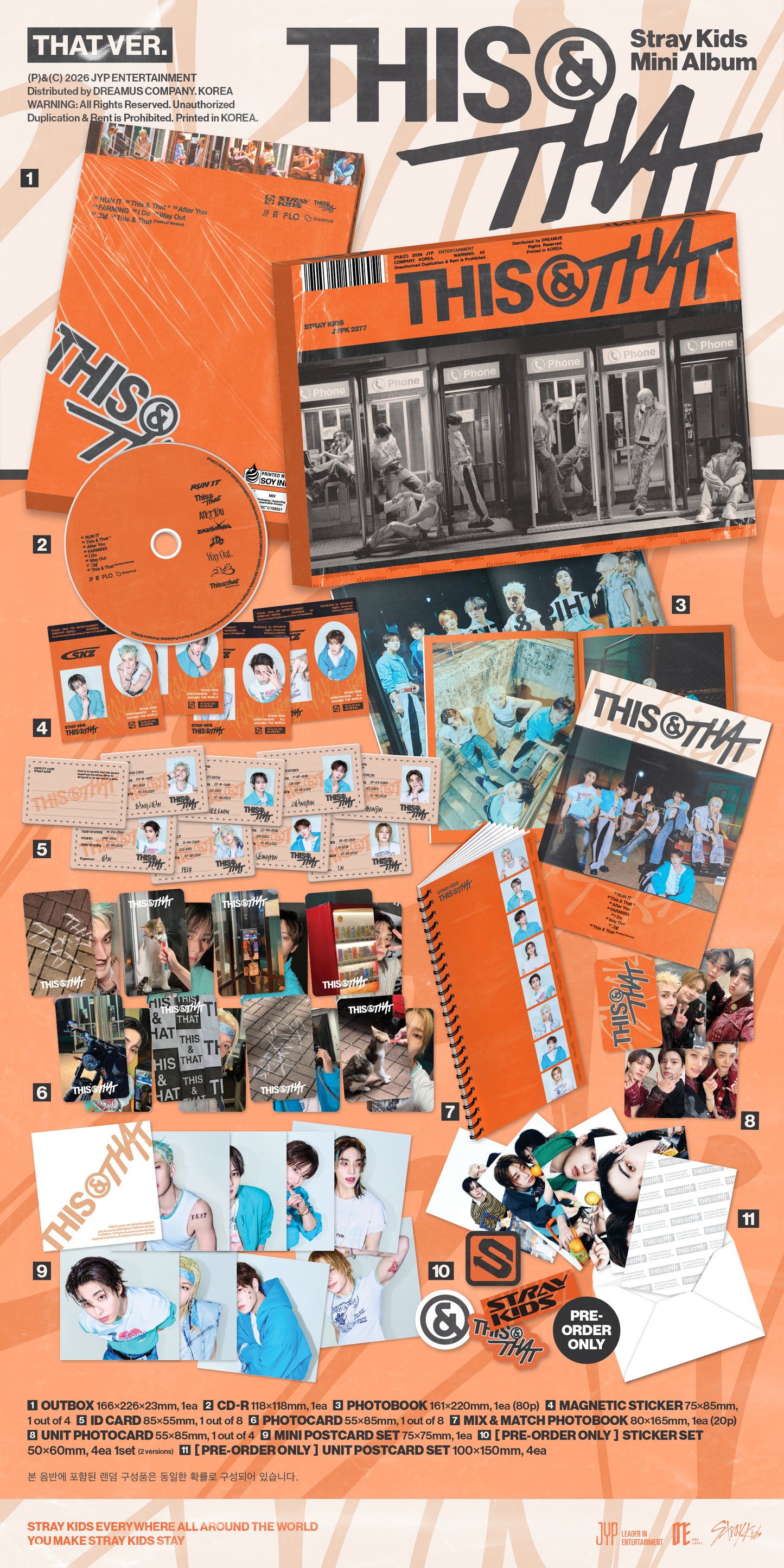 Stray Kids Mini Album "THIS & THAT" [THIS VER./THAT VER.] 2バージョンセット