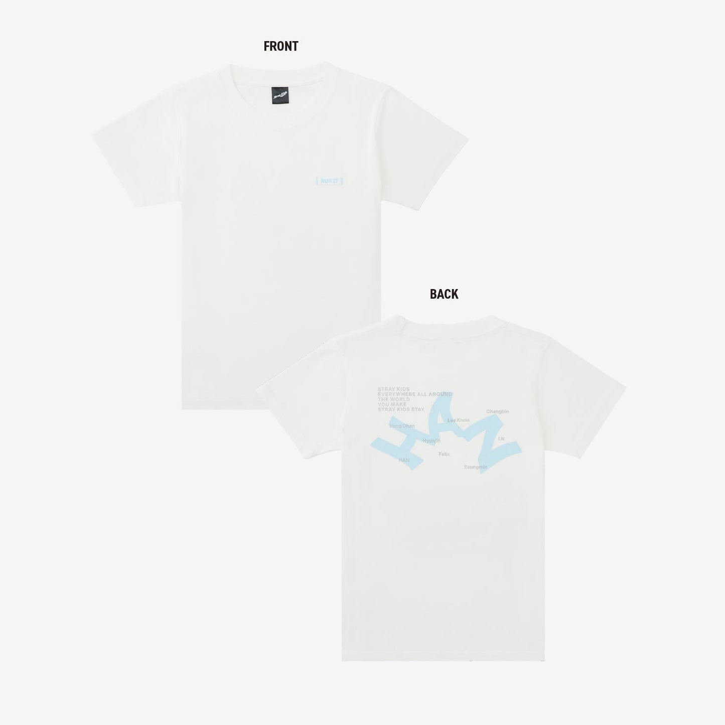 T-SHIRT【M】- HAN / Stray Kids『World Tour <RUN IT JAPAN>』