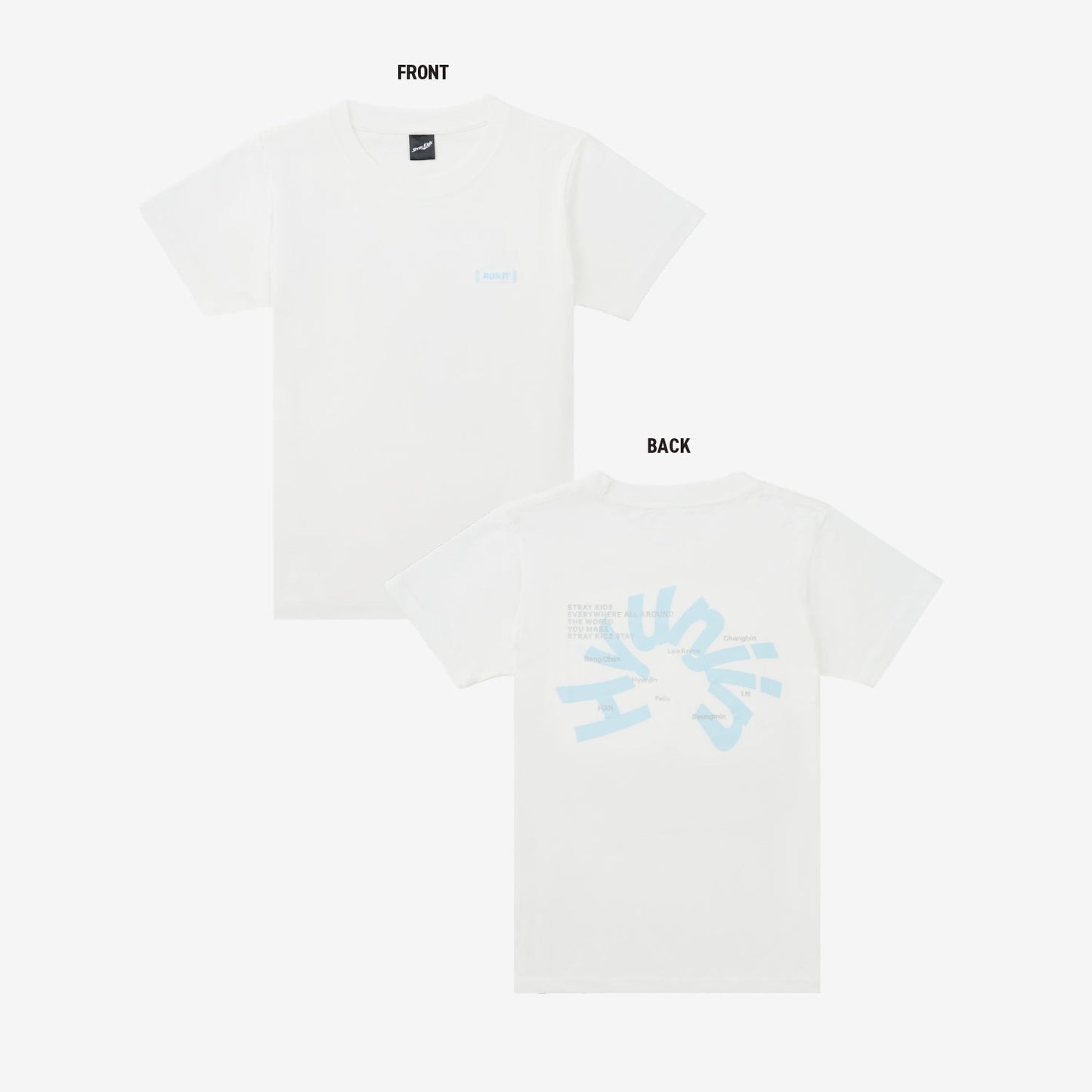 T-SHIRT【L】- Hyunjin / Stray Kids『World Tour <RUN IT JAPAN>』
