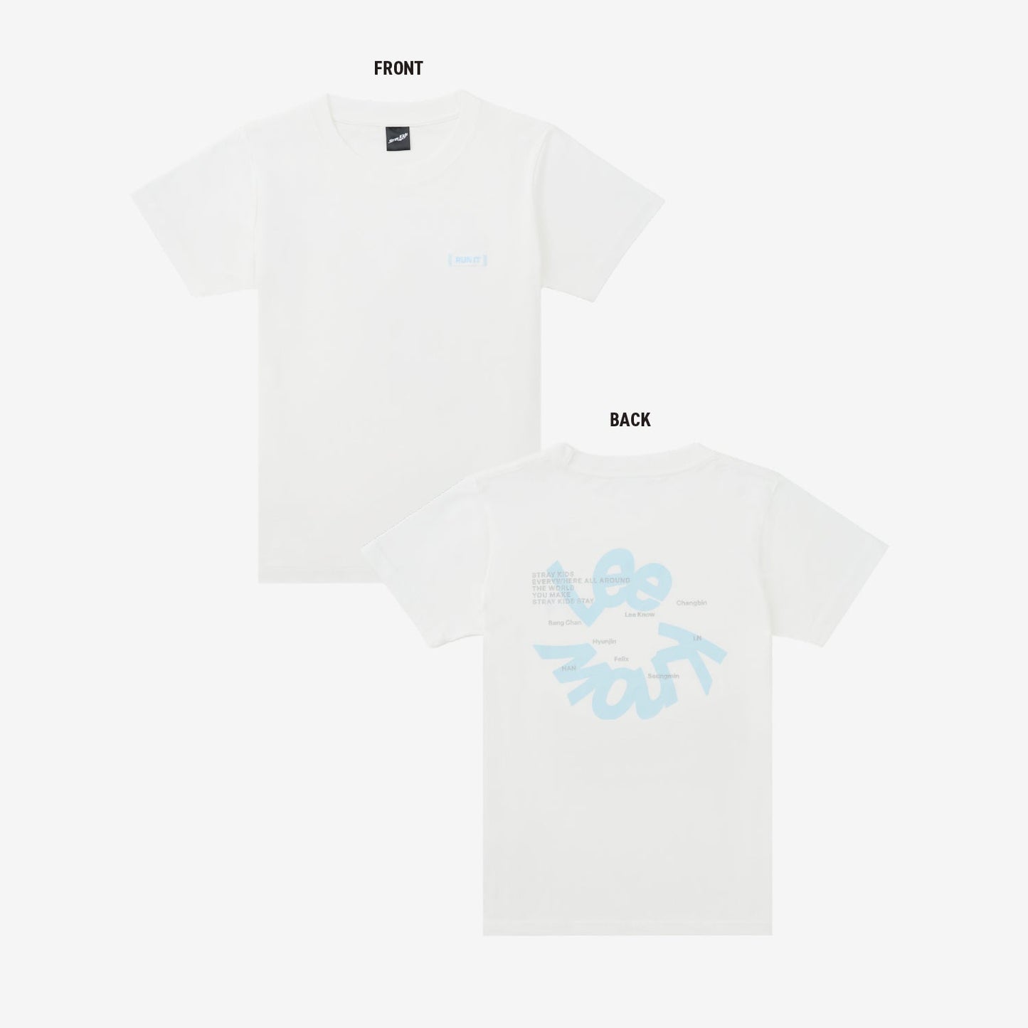 T-SHIRT【L】- Lee Know / Stray Kids『World Tour <RUN IT JAPAN>』