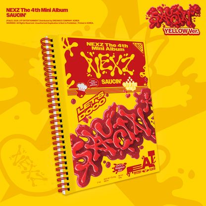 NEXZ The 4th Mini Album 『SAUCIN’』[BLACK ver. / YELLOW ver.] Random 2 versions
