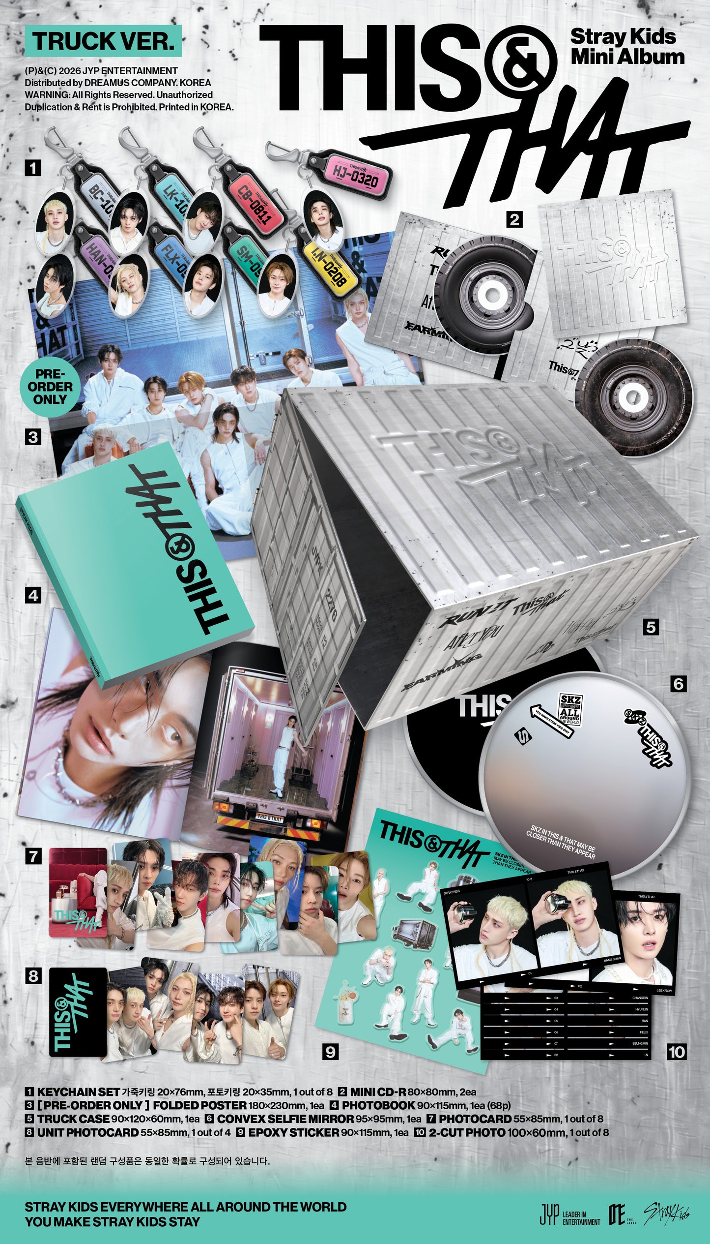 Stray Kids Mini Album "THIS & THAT" [TRUCK VER.]