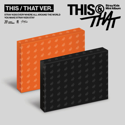 Stray Kids Mini Album "THIS & THAT" [THIS VER./THAT VER.] 2バージョンセット