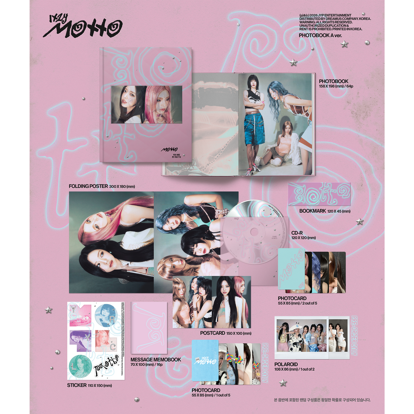 ITZY 12th Mini Album "Motto" All Editions Set