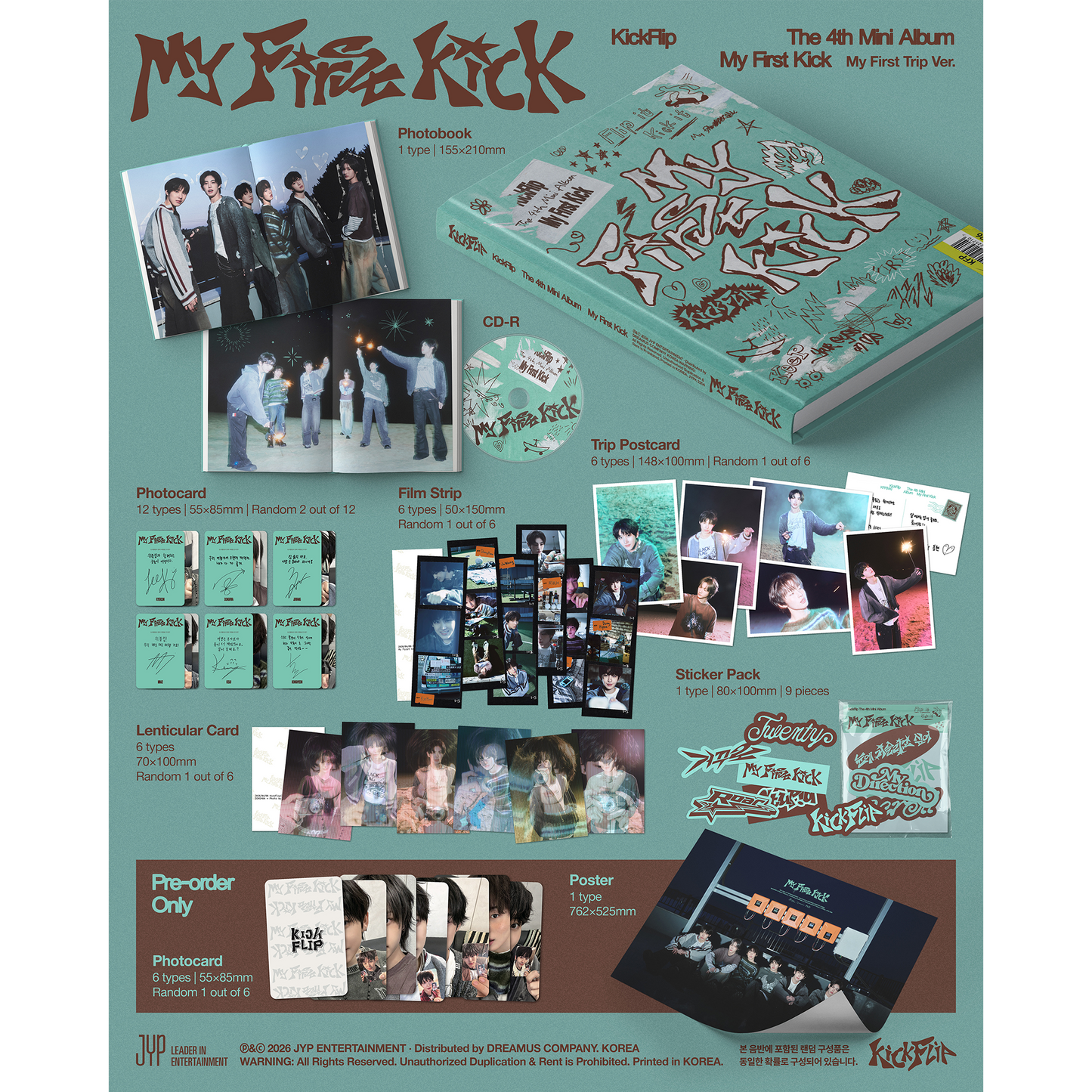KickFlip The 4th Mini Album "My First Kick" My First Trip Ver.