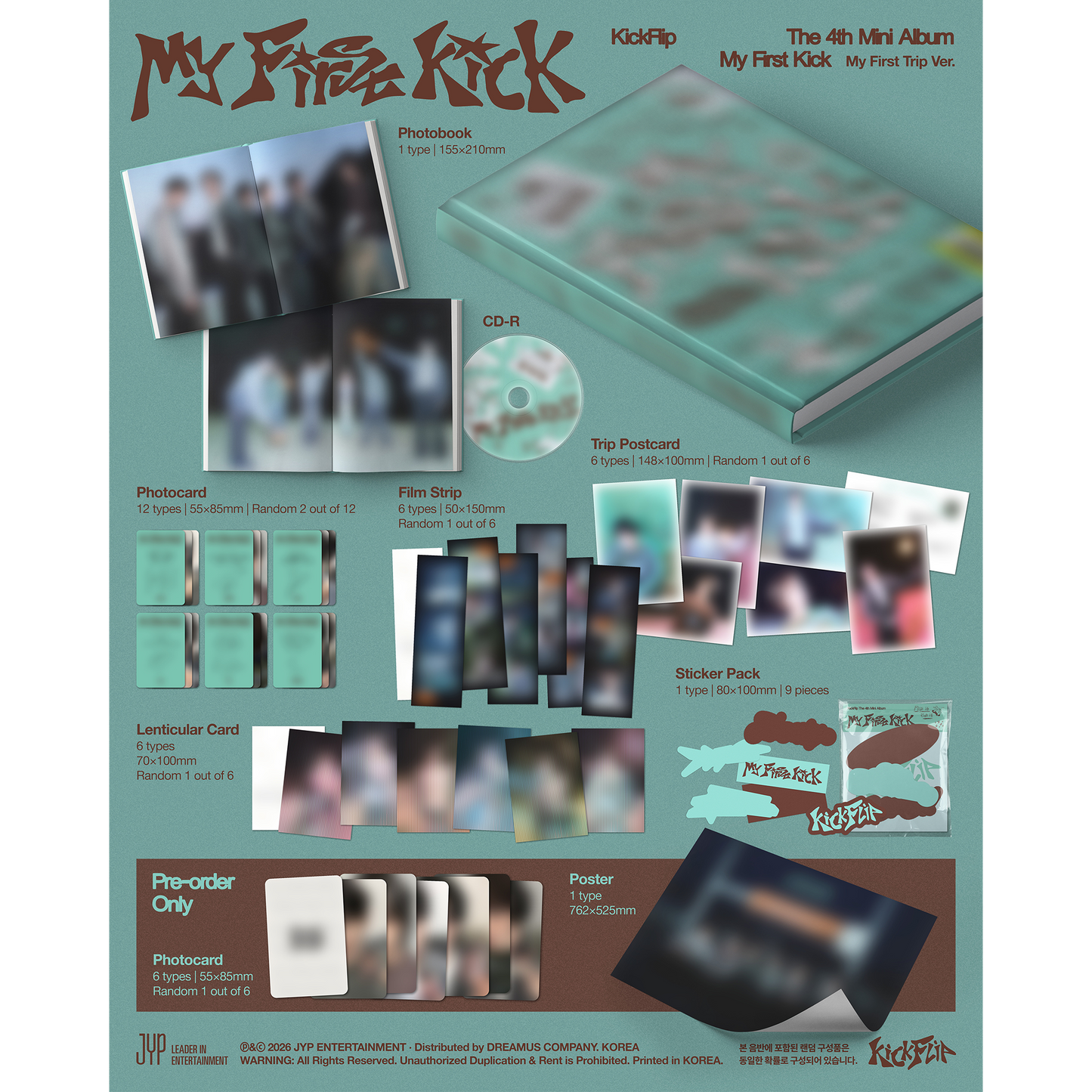 KickFlip The 4th Mini Album "My First Kick" My First Trip Ver.