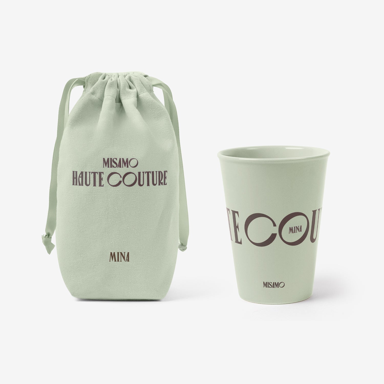 CUP WITH DRAWSTRING POUCH - MINA / MISAMO『HAUTE COUTURE』