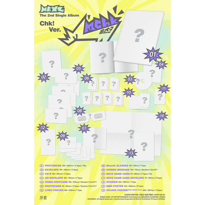 NEXZ The 2nd Single Album "Mmchk" [Umm… ver. / Chk! ver.] 2バージョンセット