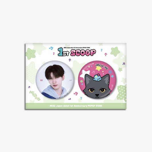 PHOTO BADGE SET - YU / NEXZ『Japan debut 1st Anniversary POPUP STORE “1st SCOOP”』