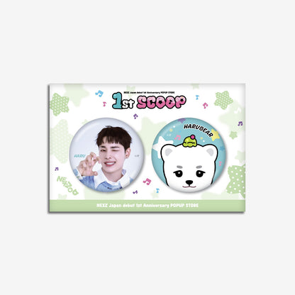 PHOTO BADGE SET - HARU / NEXZ『Japan debut 1st Anniversary POPUP STORE “1st SCOOP”』
