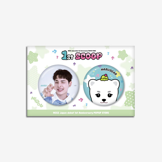 PHOTO BADGE SET - HARU / NEXZ『Japan debut 1st Anniversary POPUP STORE “1st SCOOP”』