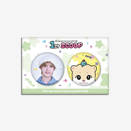 PHOTO BADGE SET - YUKI / NEXZ『Japan debut 1st Anniversary POPUP STORE “1st SCOOP”』