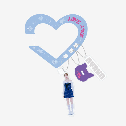 CARABINER WITH MINI ACRYLIC STAND - AYAKA / NiziU『LOVE LINE -Japanese ver.-／Shining day』