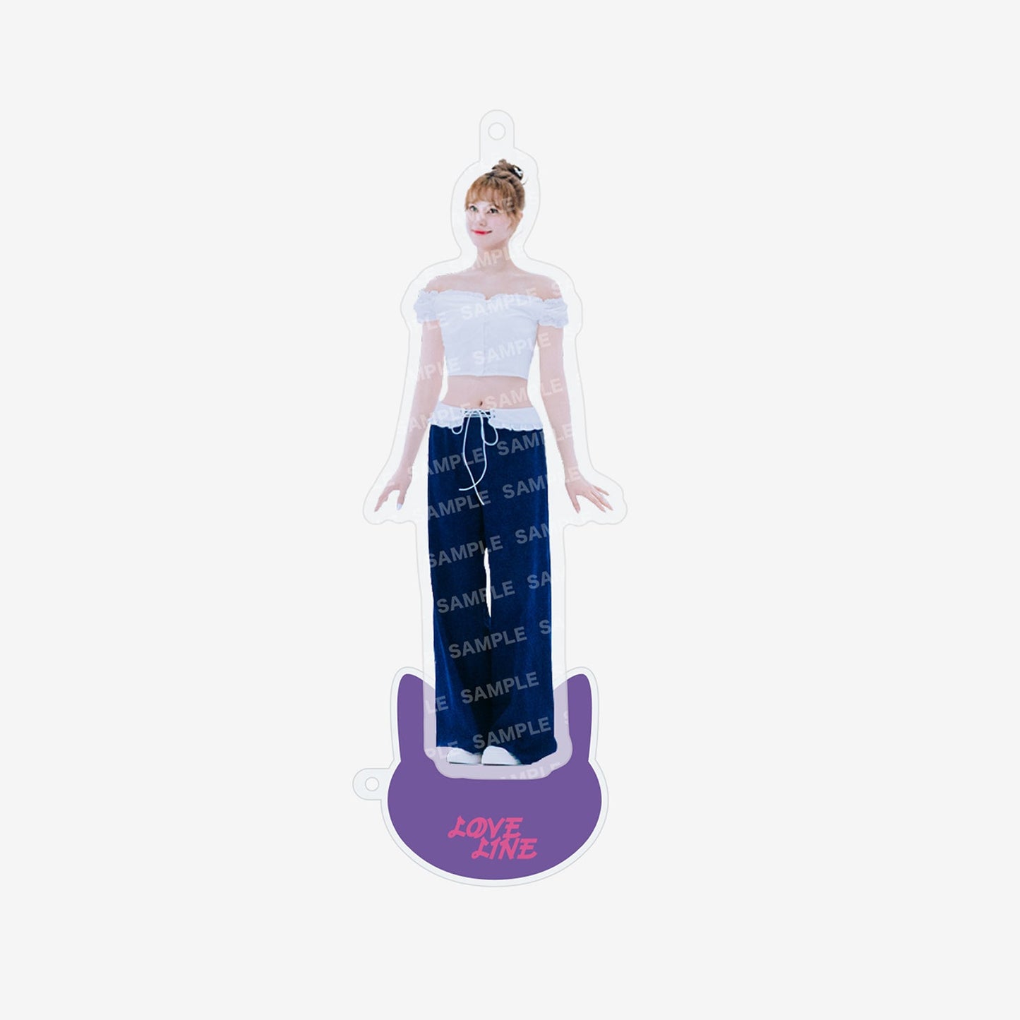 CARABINER WITH MINI ACRYLIC STAND - NINA / NiziU『LOVE LINE -Japanese ver.-／Shining day』