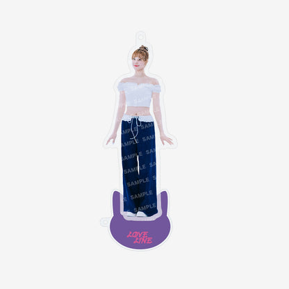 CARABINER WITH MINI ACRYLIC STAND - NINA / NiziU『LOVE LINE -Japanese ver.-／Shining day』