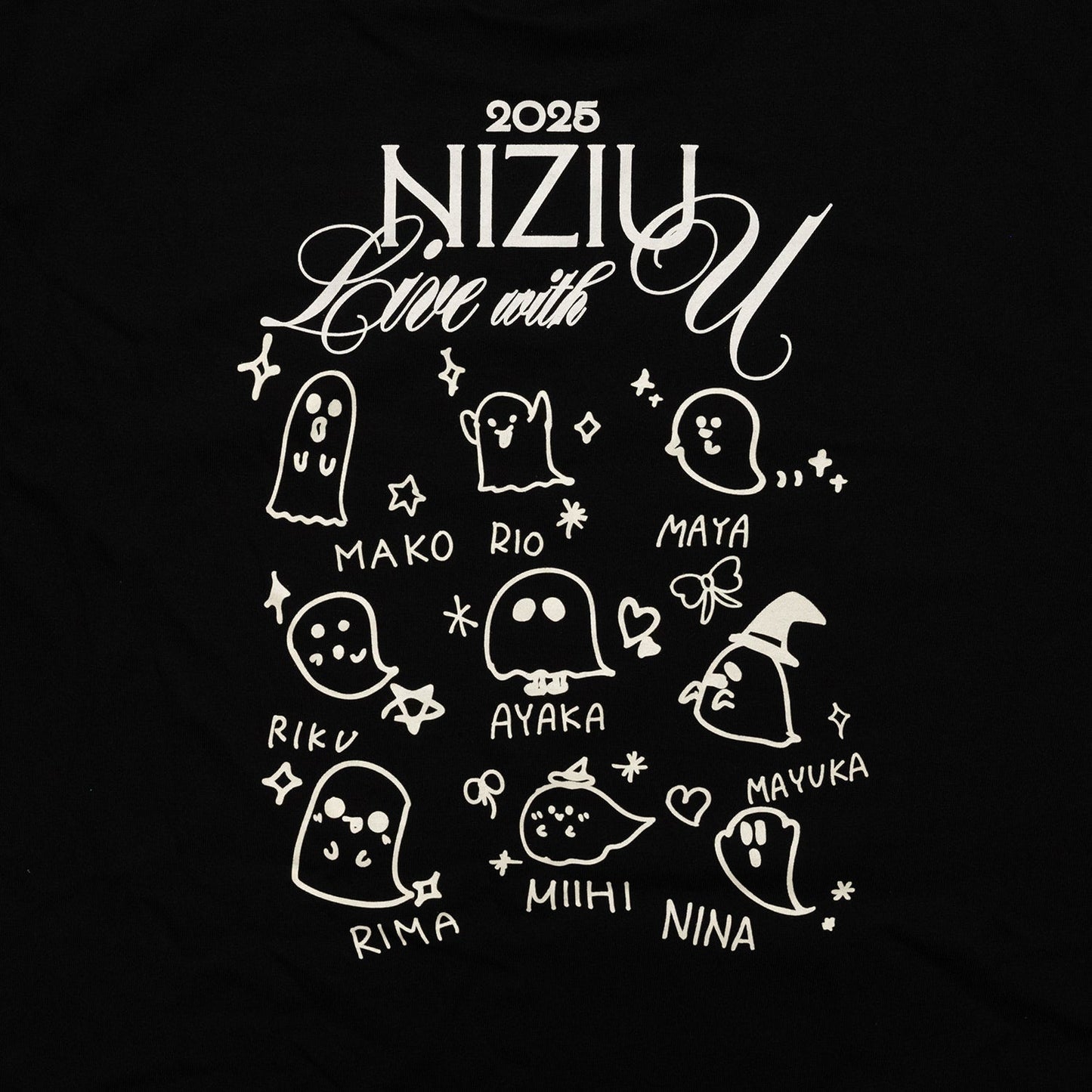 T-SHIRT【L】Designed by NiziU / NiziU『Live with U 2025 “NEW EMOTION : Face To Face”』