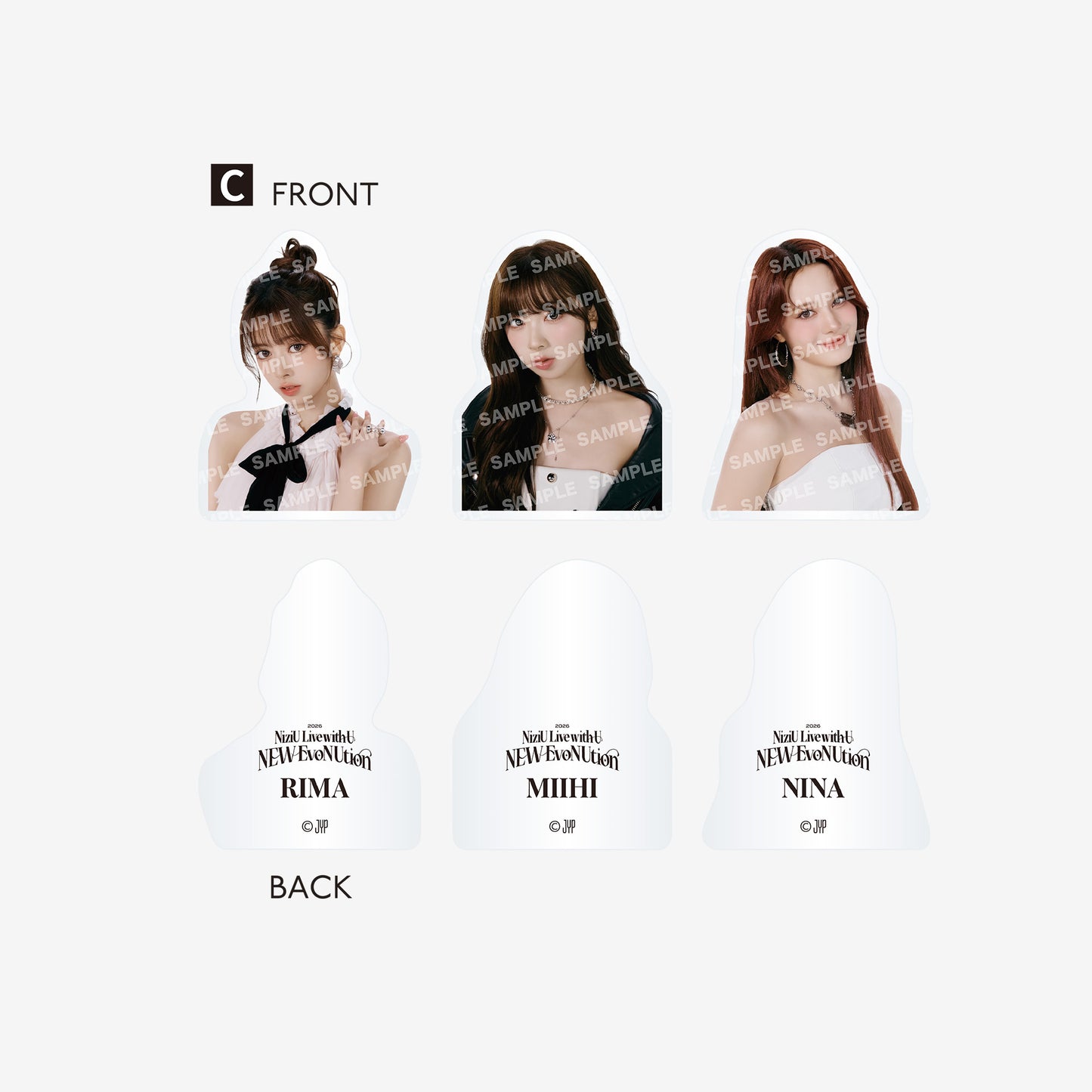 ACRYLIC CLIP SET【C】/ NiziU『Live with U 2026 “NEW EvoNUtion” POPUP in HMV』