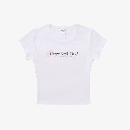 COMPACT T-SHIRT / WHITE【L】/ NiziU『Live with U 2026 “NiziU : THE CINEMA” 』