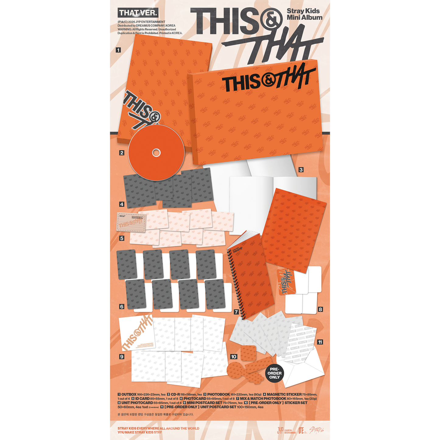 Stray Kids Mini Album "THIS & THAT" [THIS VER./THAT VER.] 2バージョンセット
