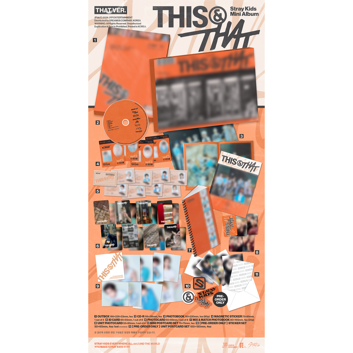 Stray Kids Mini Album "THIS & THAT" [THIS VER./THAT VER.] 2バージョンランダム