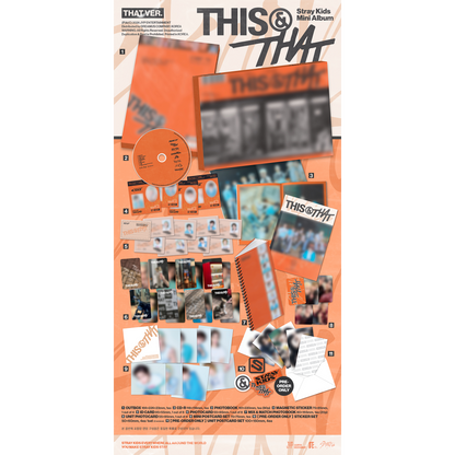 Stray Kids Mini Album "THIS & THAT" [THIS VER./THAT VER.] 2バージョンランダム