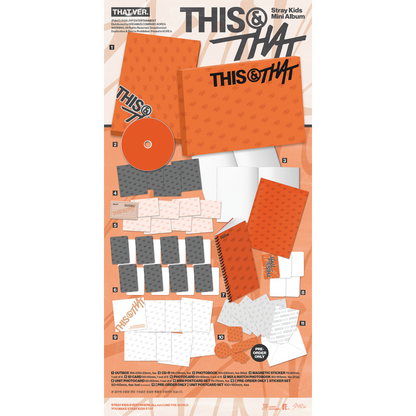 Stray Kids Mini Album "THIS & THAT" [THIS VER./THAT VER.] 2バージョンランダム