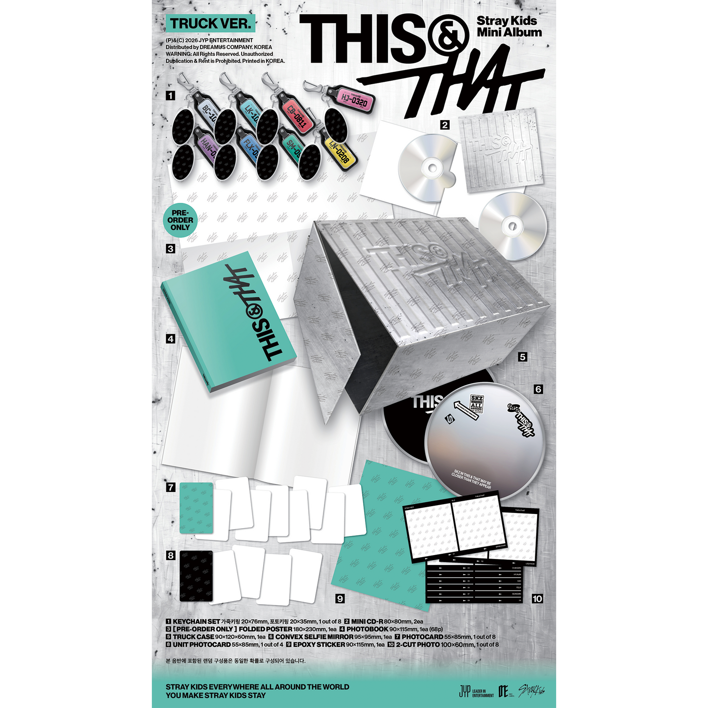 Stray Kids Mini Album "THIS & THAT" [TRUCK VER.]