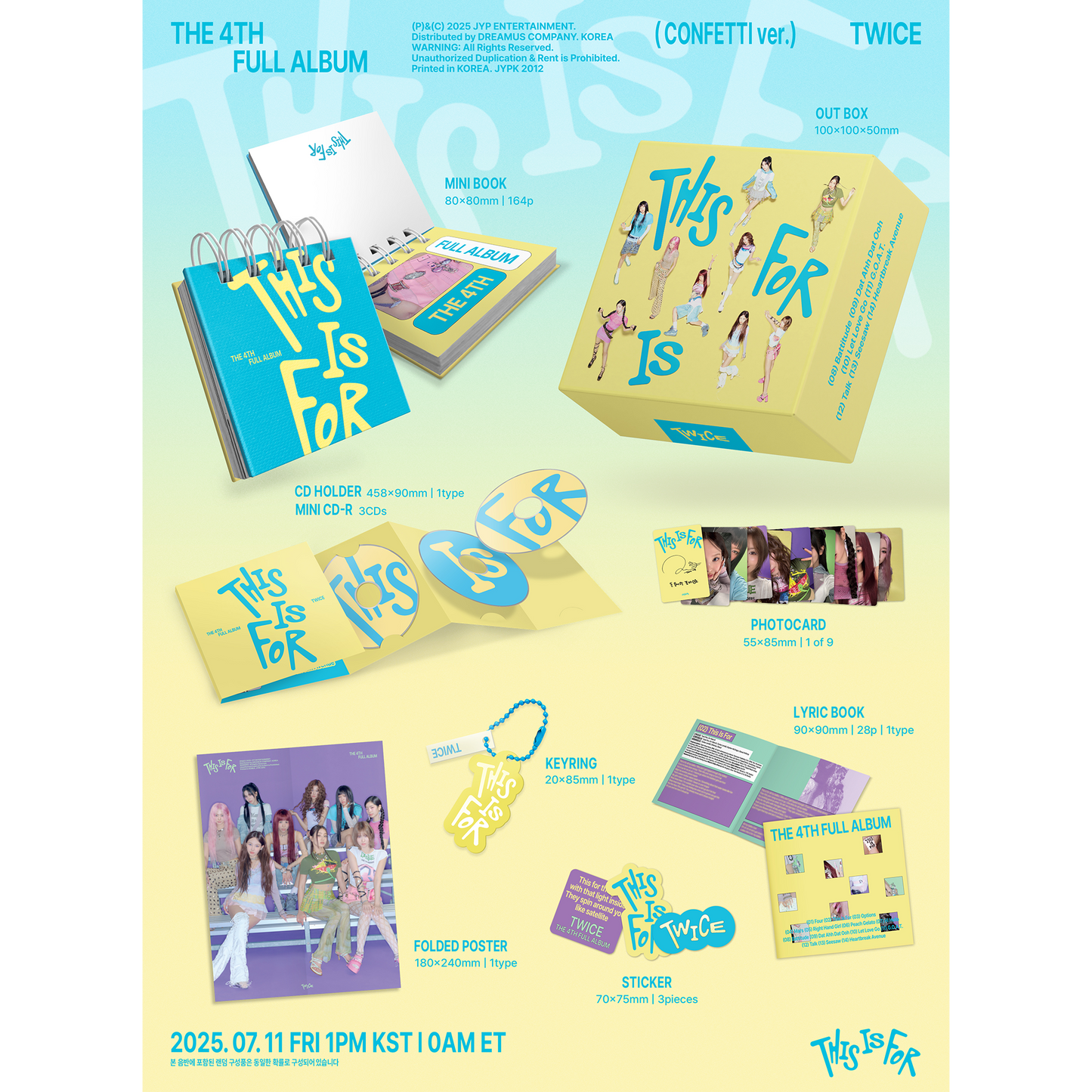 TWICE 4TH FULL ALBUM『THIS IS FOR』5形態セット
