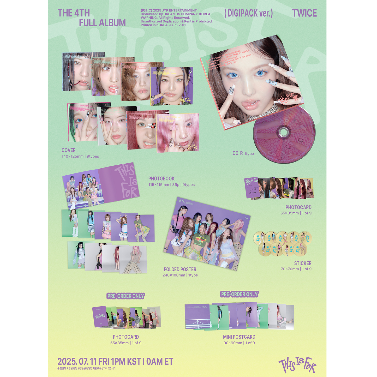 TWICE 4TH FULL ALBUM『THIS IS FOR』5形態セット