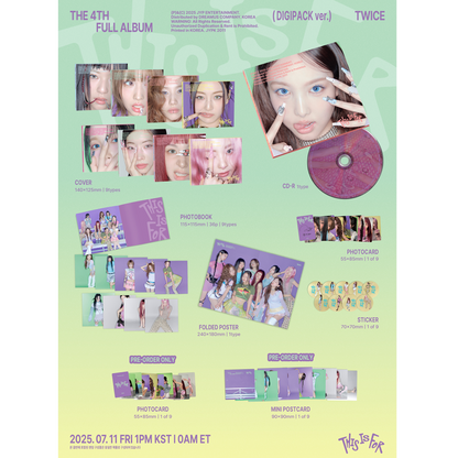 TWICE 4TH FULL ALBUM『THIS IS FOR』5形態セット