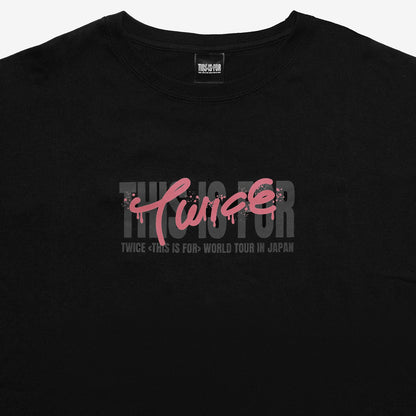 T-SHIRT〈BLACK〉【L】/ MOMO / TWICE『THIS IS FOR』