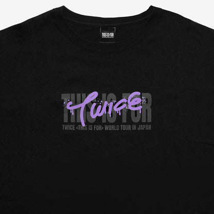 T-SHIRT〈BLACK〉【L】/ SANA / TWICE『THIS IS FOR』