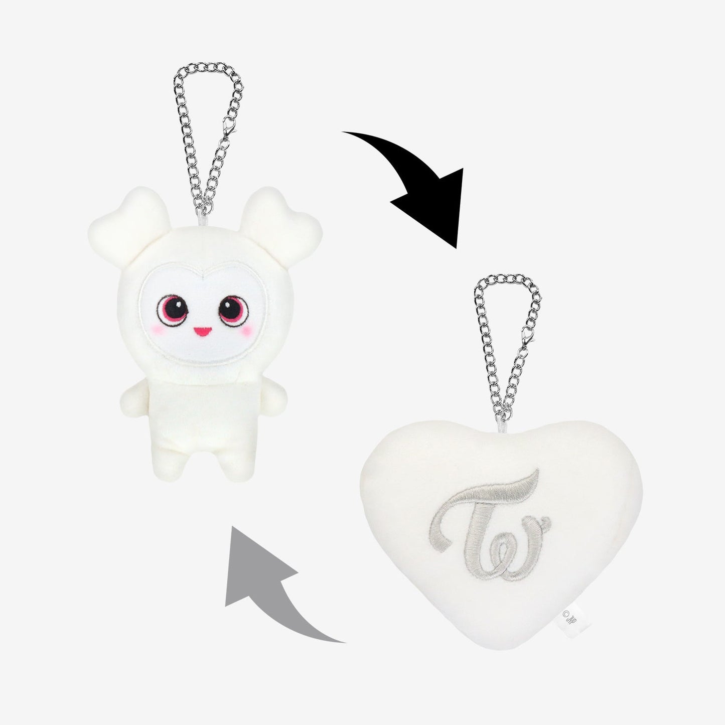 BABY LOVELYS REVERSIBLE BAG CHARM - Baby DAVELY / TWICE『THIS IS FOR』