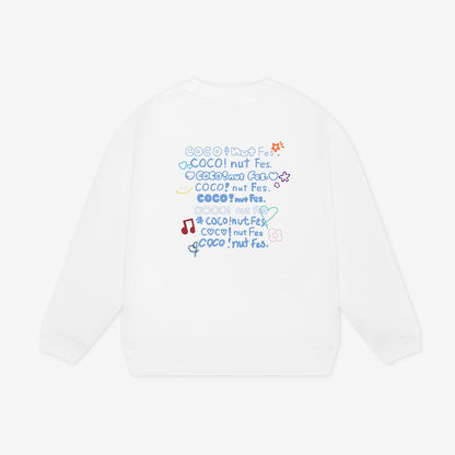 OVERSIZE SWEATER / WHITE【M】/ NiziU『COCO! nut Fes. -Stadium Special-』