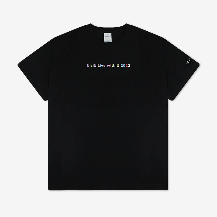 T-SHIRT / BLACK【M】「NiziU Live with U 2022 “Light it Up”」