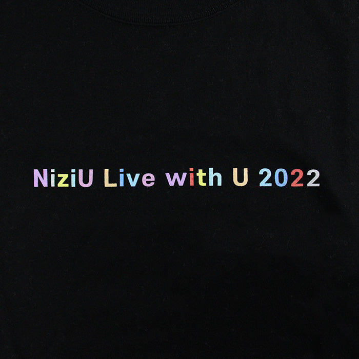 T-SHIRT / BLACK【XL】「NiziU Live with U 2022 “Light it Up”」