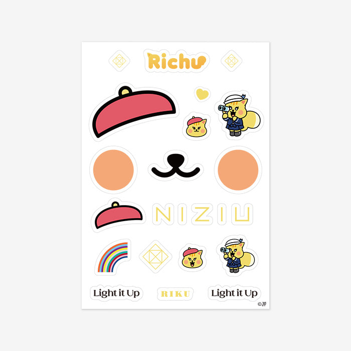 NIZOO MASK STICKER - Richu「NiziU Live with U 2022 “Light it Up”」