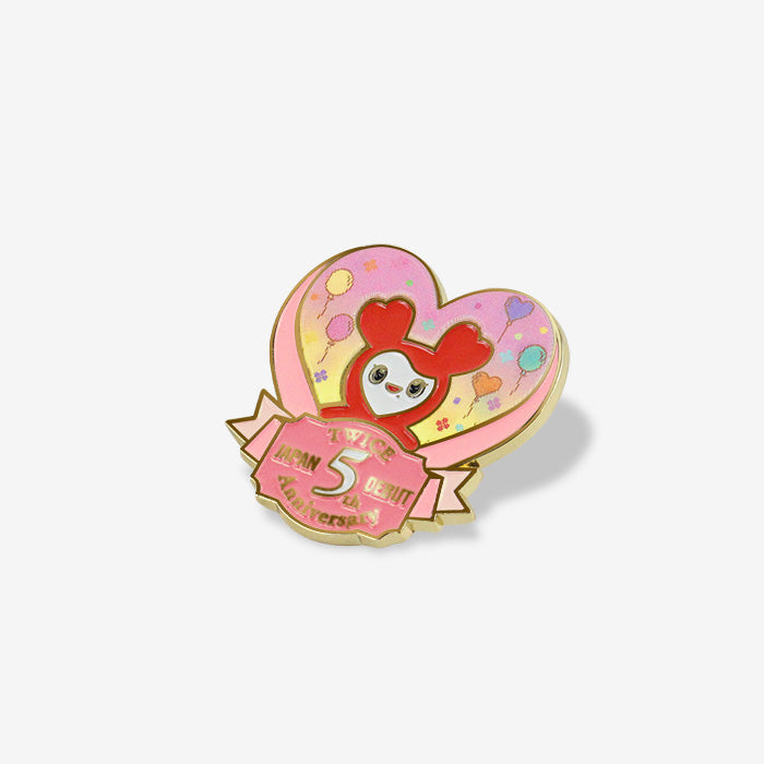 TWICE LOVELYS LENTICULAR PIN BADGE - CHAENGVELY『TWICE JAPAN DEBUT 5th Anniversary Goods』