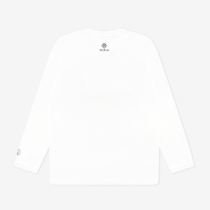 LONG SLEEVE T-SHIRT / WHITE【S】「NiziU Live with U 2022 “Burn it Up”」