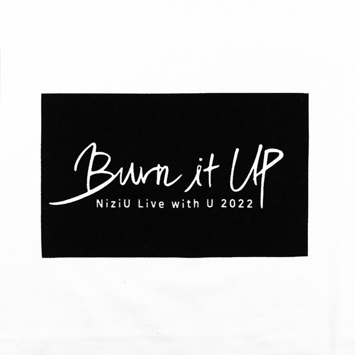 LONG SLEEVE T-SHIRT / WHITE【L】「NiziU Live with U 2022 “Burn it Up”」