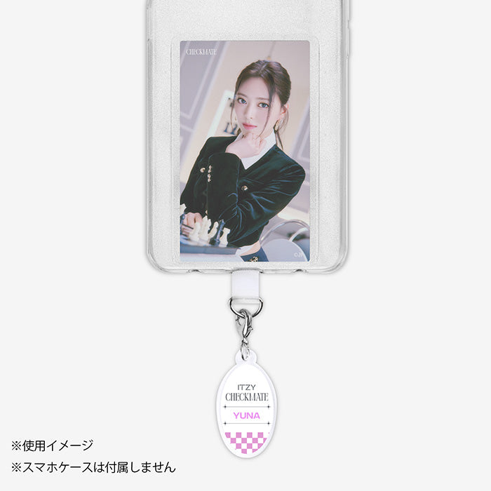 PHONE TAB WITH ACRYLIC CHARM - YUNA / ITZY『CHECKMATE』